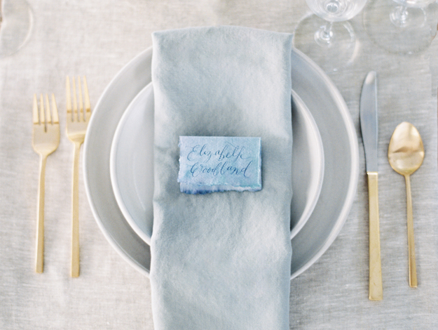 blue and gray wedding