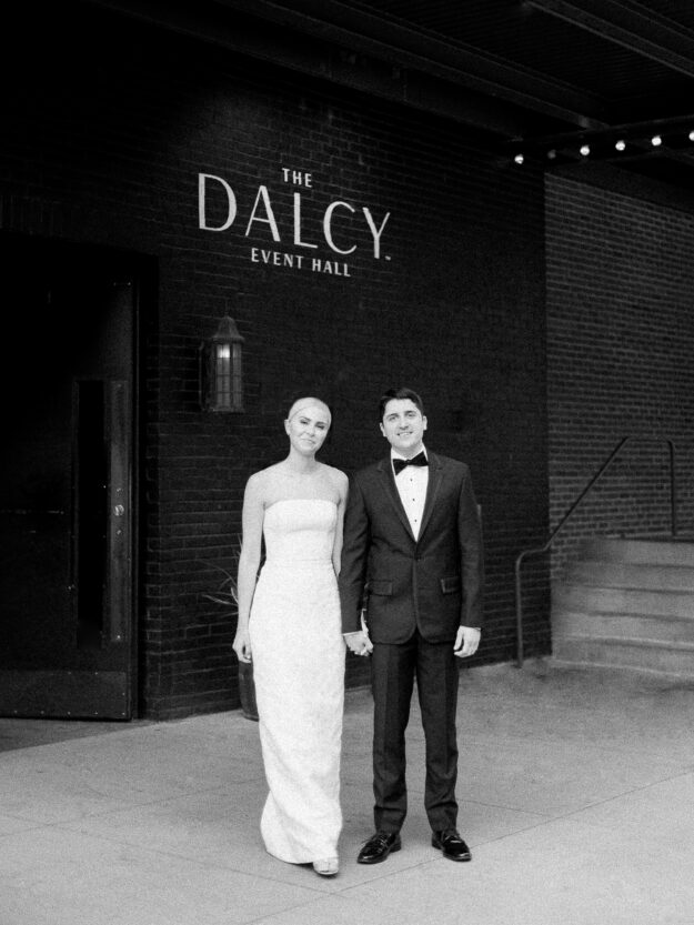 The Dalcy Wedding black and white portrait bride and groom